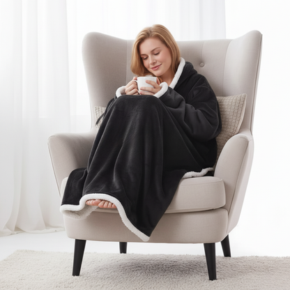 heated wearable blanket hoodie